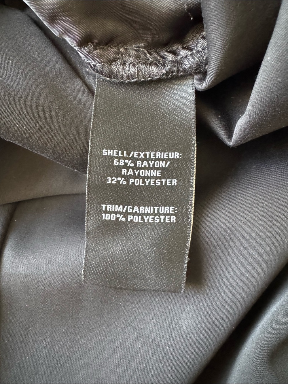 7 for all Mankind Black Wide-Leg Dress Pants with pleats pockets, rayon, Small - Picture 9 of 10